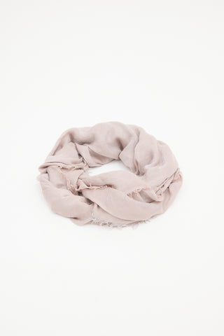Gucci Jacquard GG Fringe Scarf