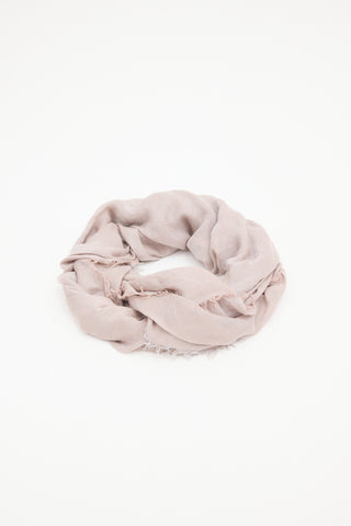 Gucci Jacquard GG Fringe Scarf