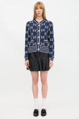 Gucci Jacquard GG Monogram Cardigan