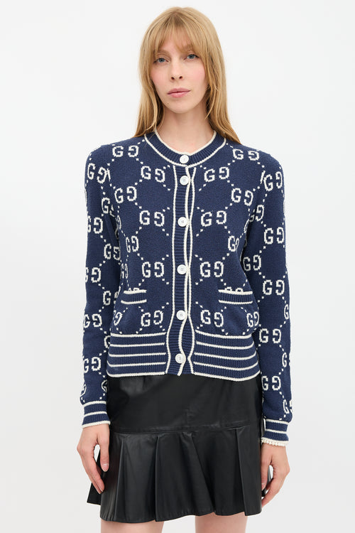 Gucci Jacquard GG Monogram Cardigan