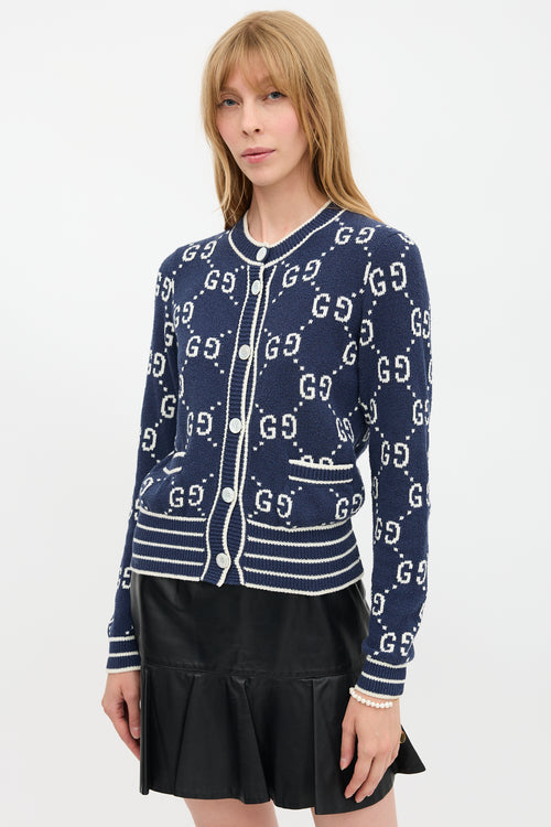 Gucci Jacquard GG Monogram Cardigan