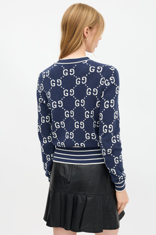 Gucci Jacquard GG Monogram Cardigan