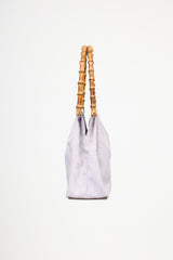 Gucci Canvas GG Bamboo Top Handle Bag