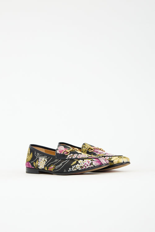 Gucci Jacquard Floral Jordaan Loafer