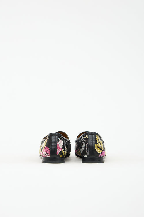 Gucci Jacquard Floral Jordaan Loafer