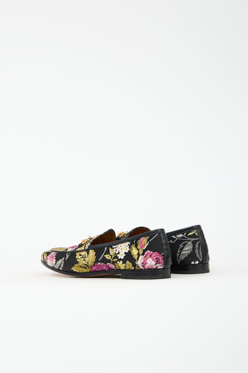 Gucci Jacquard Floral Jordaan Loafer