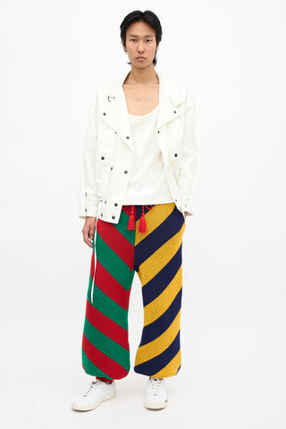Gucci Knit Colour Block Stripe Trouser