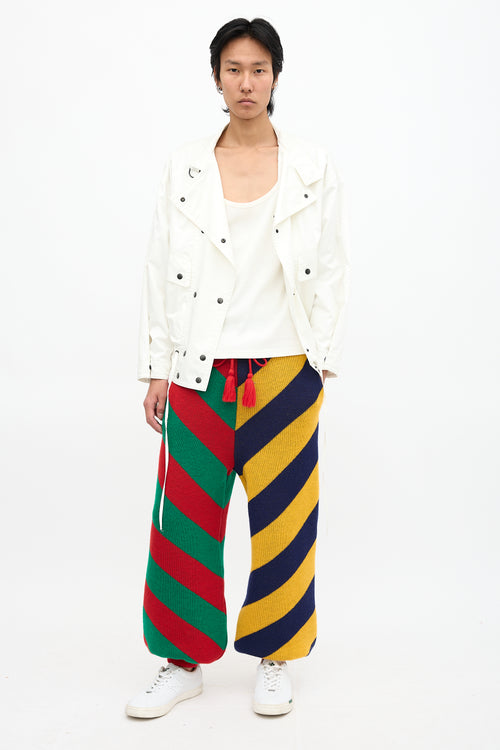 Gucci Knit Colour Block Stripe Trouser