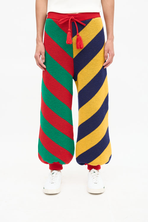 Gucci Knit Colour Block Stripe Trouser