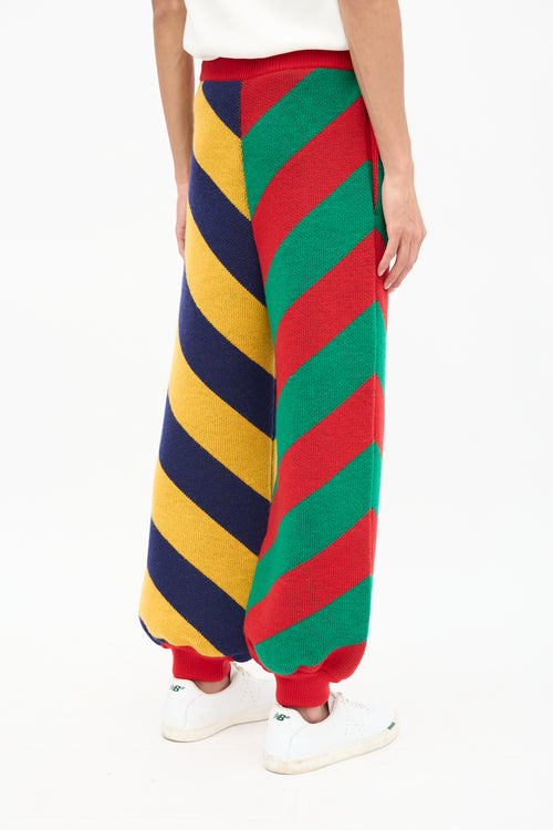 Gucci Knit Colour Block Stripe Trouser