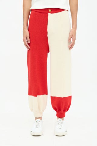 Gucci Knit Colour Block Trouser