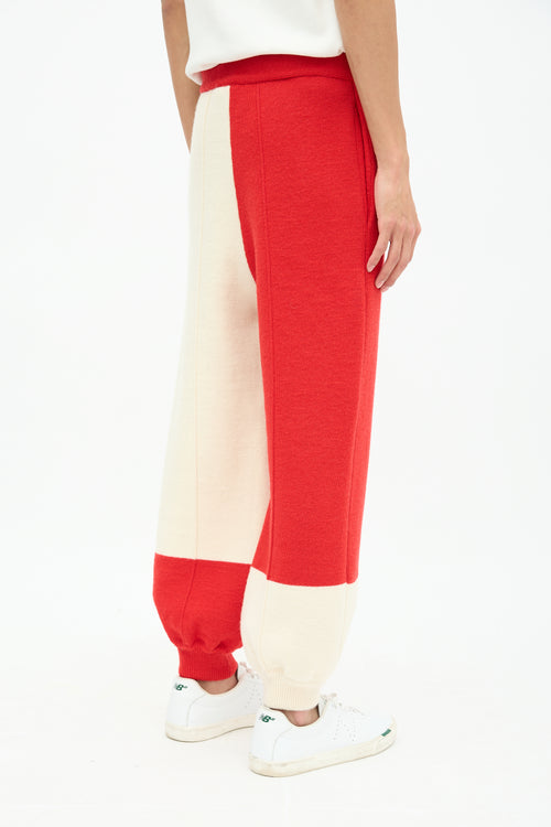 Gucci Knit Colour Block Trouser