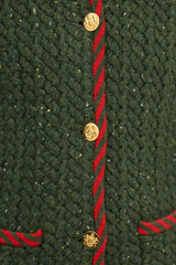 Gucci Knit Fur Trim Jacket