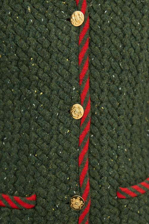 Gucci Knit Fur Trim Jacket