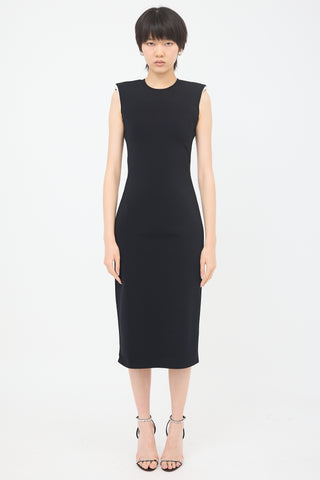 Gucci Knit Padded Shoulder Dress