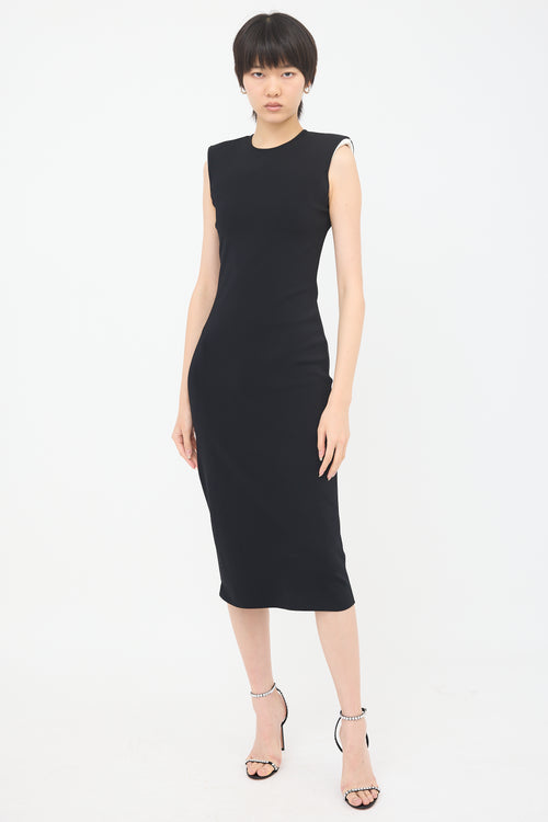 Gucci Knit Padded Shoulder Dress