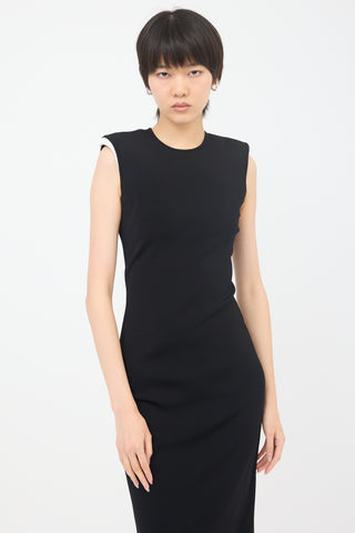 Gucci Knit Padded Shoulder Dress