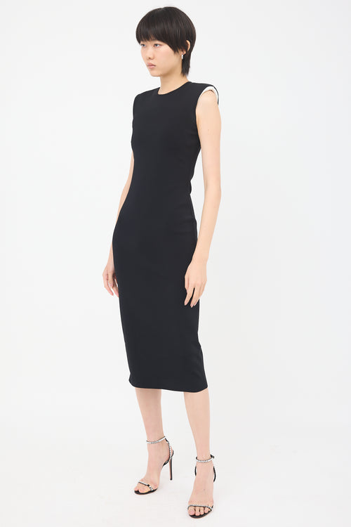 Gucci Knit Padded Shoulder Dress