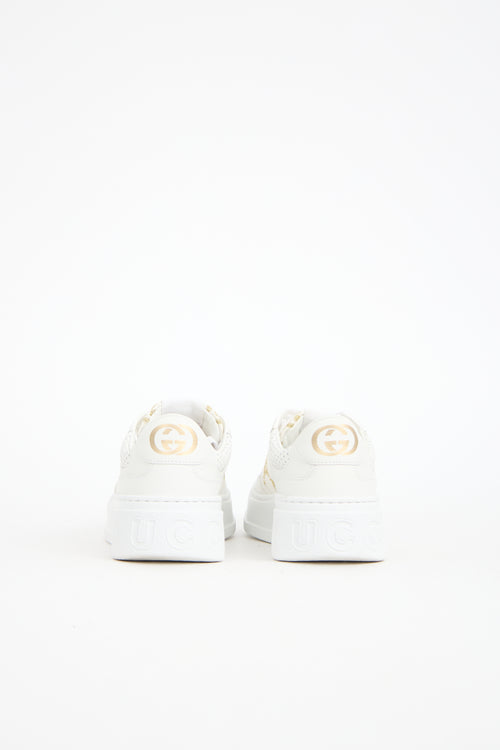 Gucci Lamé & Leather GG Sneaker