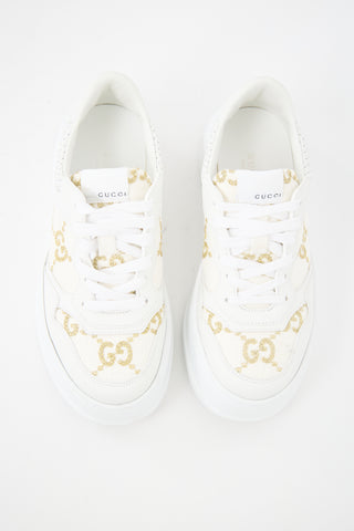 Gucci Lamé & Leather GG Sneaker