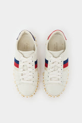 Gucci Leather Ace Embellished Sneaker