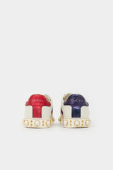 Gucci Leather Ace Embellished Sneaker