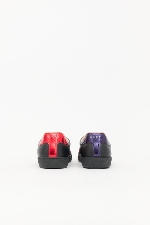 Gucci Leather Ace Web Sneaker