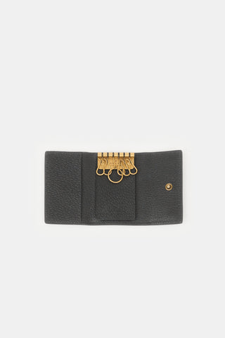 Gucci Leather Animalier Key Case