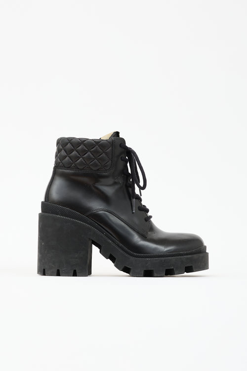 Gucci Leather Apollo GG Boot