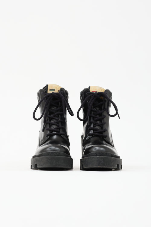 Gucci Leather Apollo GG Boot