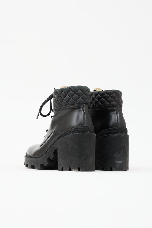 Gucci Leather Apollo GG Boot