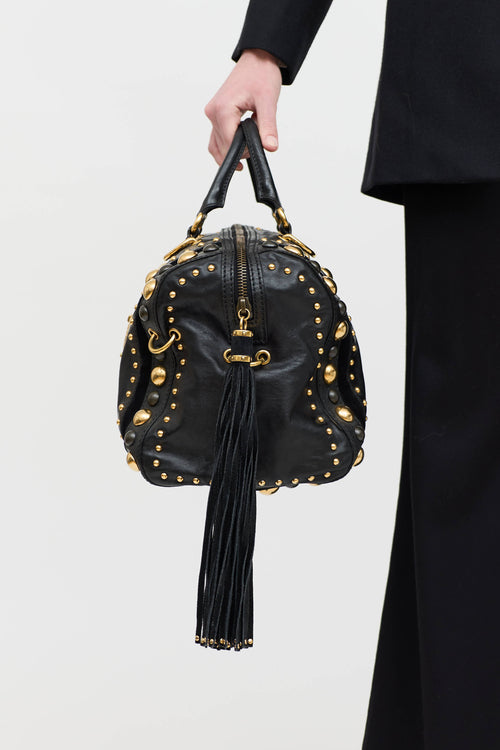 Gucci Leather Babouska Boston Bag