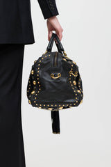 Gucci Leather Babouska Boston Bag