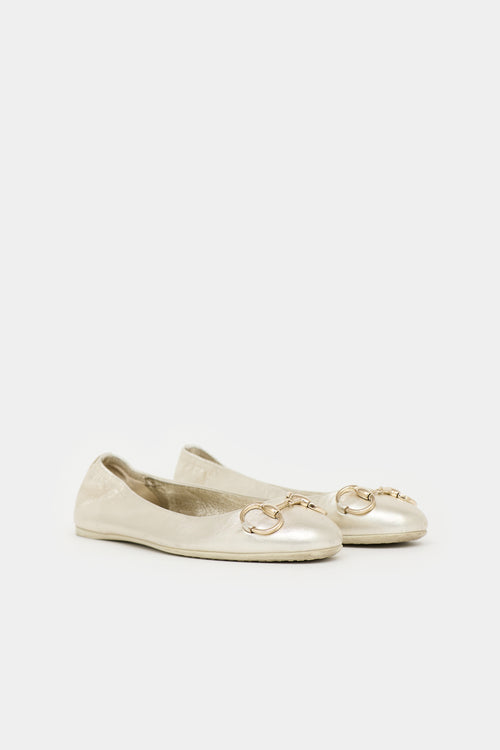 Gucci Leather Ballet Flat