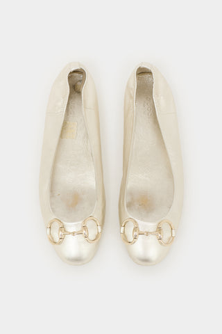 Gucci Leather Ballet Flat