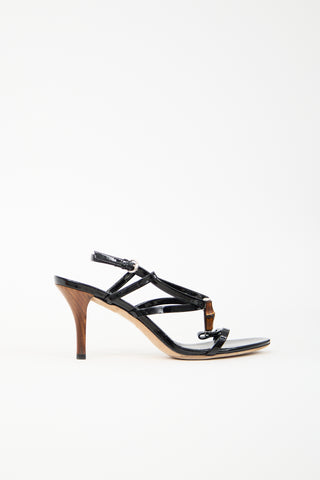 Gucci Leather & Bamboo Sandal