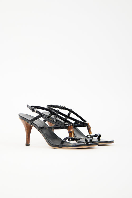 Gucci Leather & Bamboo Sandal