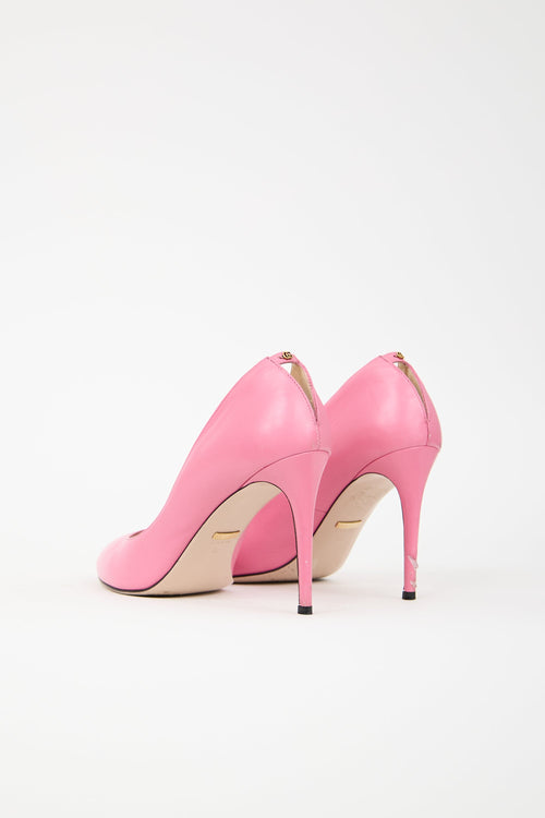 Gucci Leather GG Pump