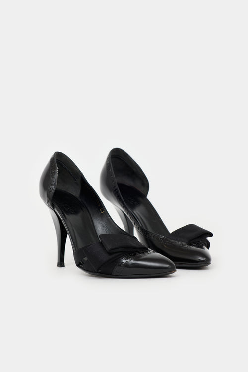 Gucci Leather D'Orsay Pump
