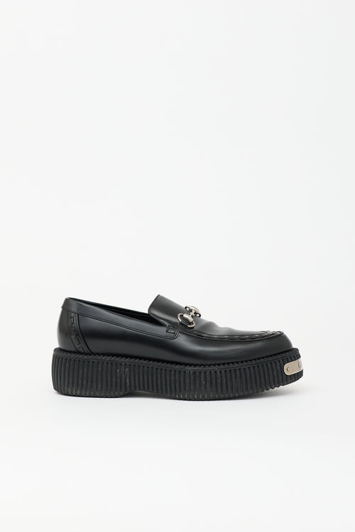 Gucci Leather Damien Platform Loafer