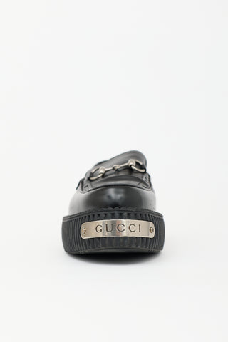 Gucci Leather Damien Platform Loafer