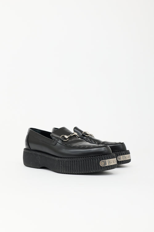 Gucci Leather Damien Platform Loafer