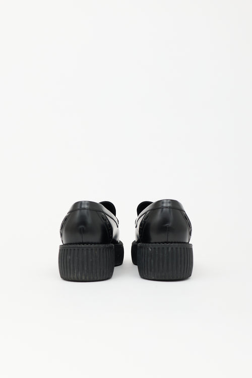 Gucci Leather Damien Platform Loafer