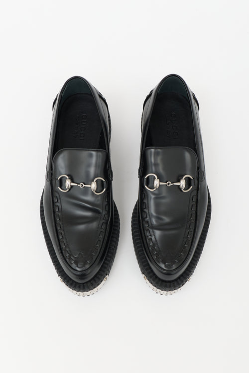 Gucci Leather Damien Platform Loafer