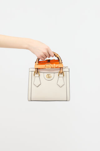 Gucci Leather Diana Small Tote Bag