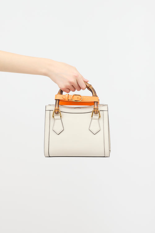 Gucci Leather Diana Small Tote Bag