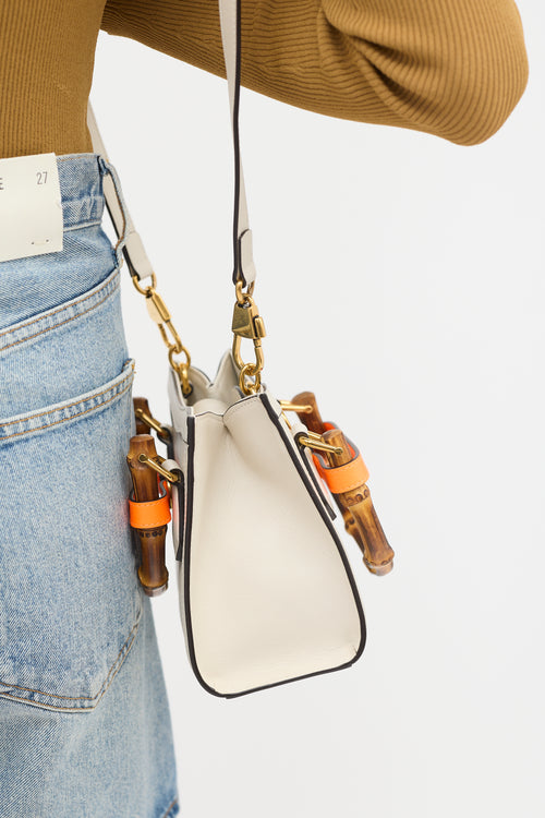 Gucci Leather Diana Small Tote Bag