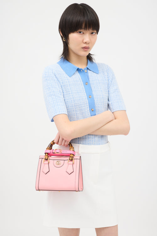 Gucci Leather Diana Small Tote Bag