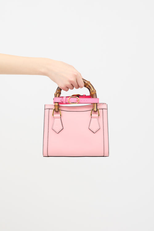 Gucci Leather Diana Small Tote Bag