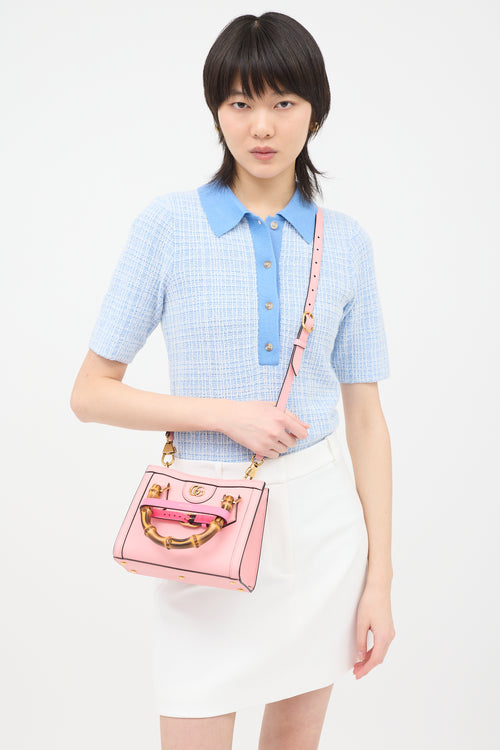 Gucci Leather Diana Small Tote Bag